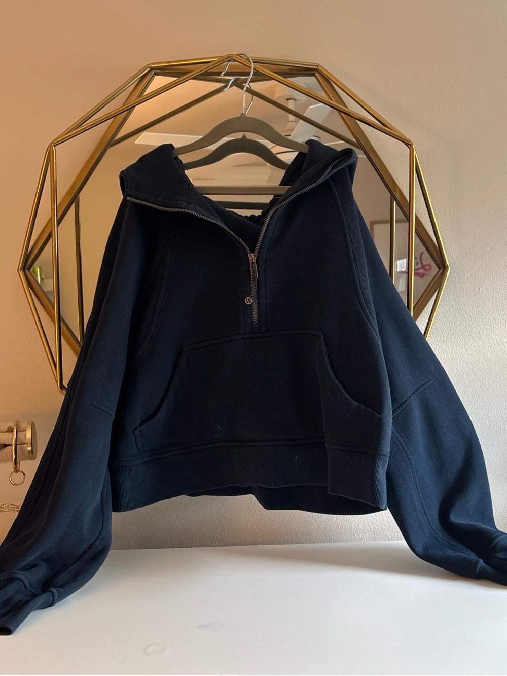 Lululemon Navy Blue half zip scuba